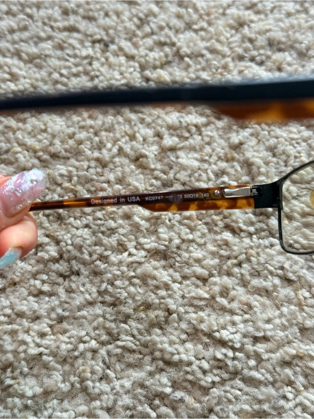 Kenneth Cole Reaction Tortoise & Black Eyeglass Frames KC0747